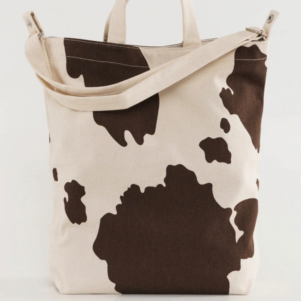BAGGU Cow Print Duck Bag (Gently Used)